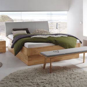 Bett Ballina Komfort Kernbuche Massivholz mit Bettkasten