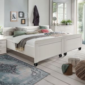 Senioren-Doppelbett Calimera Komfort mit Rollen