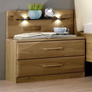 Nachttisch Taras Eiche teilmassiv H 40cm