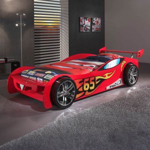 Autobett Tuning rot mit Lattenrost
