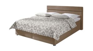 Polsterbett Severo Microvelours mit Bettkasten