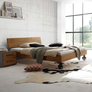 Bett Santo Wildeiche Massivholz