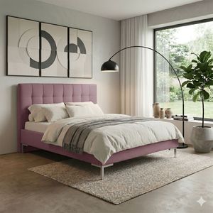 HOMELIV. Doppelbett Taviel Komfort Webstoff