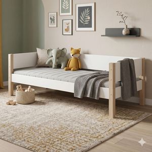 Bett Kids Town Buche teilmassiv mit Lattenrost