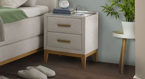Nachttisch Xander H 57cm mit USB-Anschluss