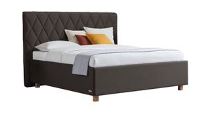 SCHLARAFFIA Polsterbett Marylin Komfort Microvelours/Webstoff mit Bettkasten und Lattenrost