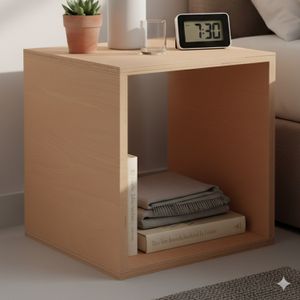 Tojo Nachttisch Cube Buche Massivholz H 35cm