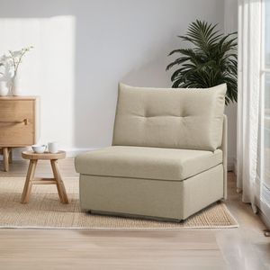 Schlafsessel Retford Webstoff/Velours mit Bettkasten