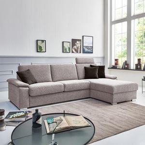 Ecksofa Cesio mit Schlaffunktion Ottomane rechts