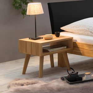 Nachttisch Amsden Kernbuche Massivholz H 42cm