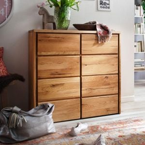 HOMELIV. Kommode Lisana Wildeiche Massivholz mit Schubladen