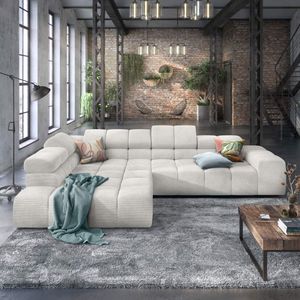 HOMELIV. Ecksofa Charlotta 319x215x82cm Feincord