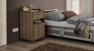 Nachttisch Usedom Eiche/Akazie Dekor H 65cm