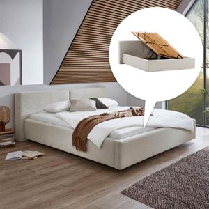 Polsterbett Dorisa Cord mit Bettkasten und Lattenrost