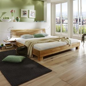 Bett Marmore Buche Massivholz