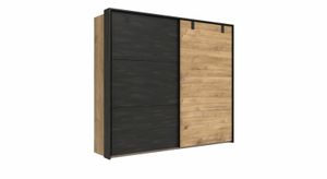 Schwebetüren-Kleiderschrank Mancos Eiche Dekor