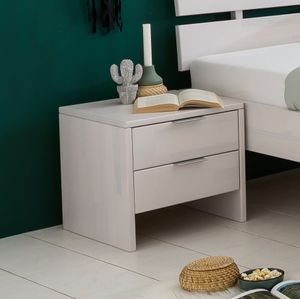 Nachttisch Tanu Kernbuche Massivholz H 40 cm