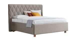 SCHLARAFFIA Polsterbett Marylin Komfort Microvelours/Webstoff mit Bettkasten und Lattenrost