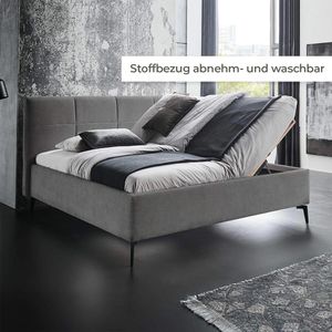 HOMELIV. Polsterbett SwitchIT Jackson Webstoff mit Bettkasten und Lattenrost
