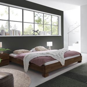 Bett Alicante Buche Massivholz ohne Kopfteil