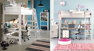 LIFETIME Hochbett Original Kiefer Massivholz mit Lattenrost