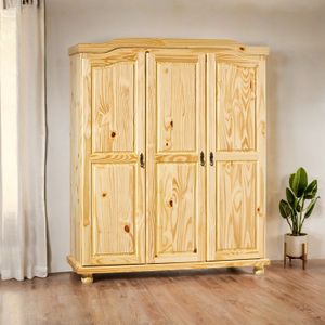 Drehtüren-Kleiderschrank Innsbruck Kiefer Massivholz
