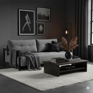 Schlafsofa Butland Webstoff mit Stauraum