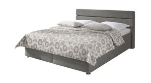 Polsterbett Severo Microvelours mit Bettkasten