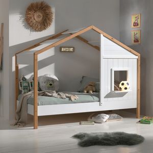 Hausbett Townhouse Kiefer Massivholz mit Lattenrost