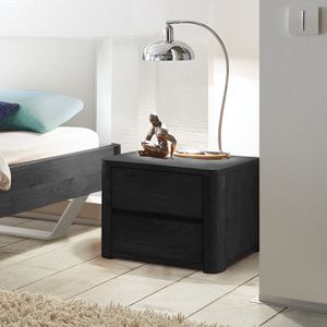Nachttisch Barbados Eiche Massivholz H 40cm