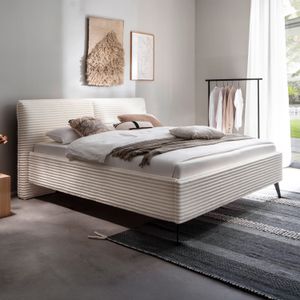 Polsterbett Ulas Komfort Cord mit Bettkasten und Lattenrost