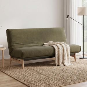 Schlafsofa Atessa Webstoff/Cord mit Lattenrost und Stauraum