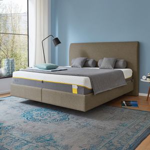 Tempur Polsterbett Classic Komfort Webstoff mit Kopfteil Shape