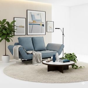 Schlafsofa Lampard Webstoff 210x93x67 cm