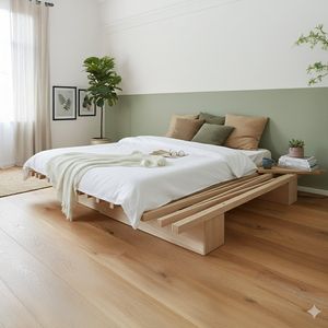 Tojo Bett V Buche Massivholz 90x200cm