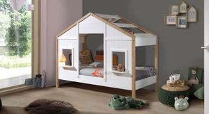 Hausbett Townhouse Kiefer Massivholz mit Lattenrost