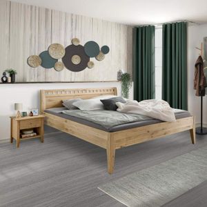 Bett Liran Komfort Wildeiche Massivholz