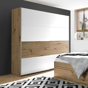 Schwebetüren-Kleiderschrank Duana Eiche Dekor