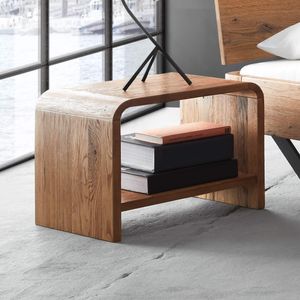 Nachttisch Tepli Wildeiche Massivholz H 40cm