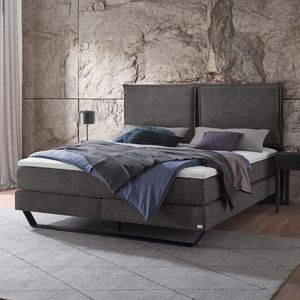 Boxspringbett Rimossa Velours-Strukturstoff