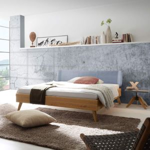 Bett Sandel Wildeiche Massivholz