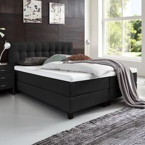 HOMELIV. Boxspringbett Luciano Webstoff
