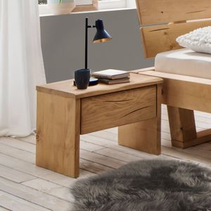 HOMELIV. Nachttisch Cuamba Fichte Massivholz H 42cm