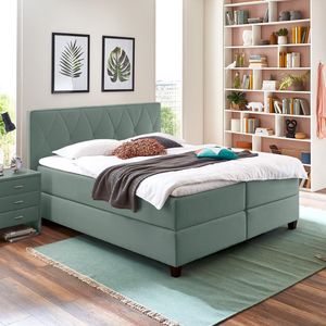 HOMELIV. Boxspringbett Midway Webstoff