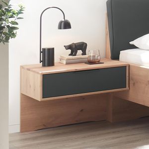 Schwebenachttisch Zenya Eiche Dekor H 48cm