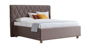 SCHLARAFFIA Polsterbett Marylin Komfort Microvelours/Webstoff mit Bettkasten und Lattenrost