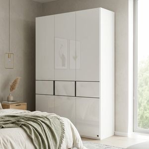 Interliving Drehtüren-Kleiderschrank 1033 mit Glasfront
