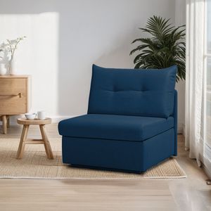Schlafsessel Retford Webstoff/Velours mit Bettkasten