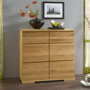 Kommode Andalucia Variante 1 Kernbuche/Wildeiche Massivholz mit Schubladen
