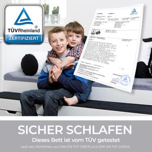Bett Kids Paradise Kiefer Massivholz mit Lattenrost